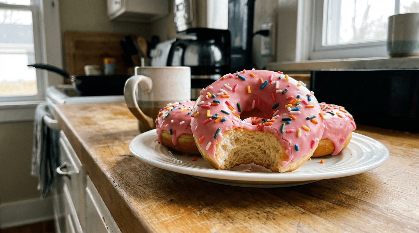 Homer Simpson Donut Recipe: Pink Frosted Perfection