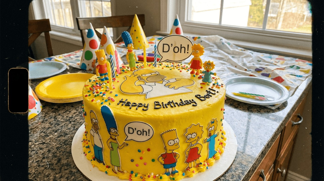 Simpsons Birthday Cake Ideas for Superfans