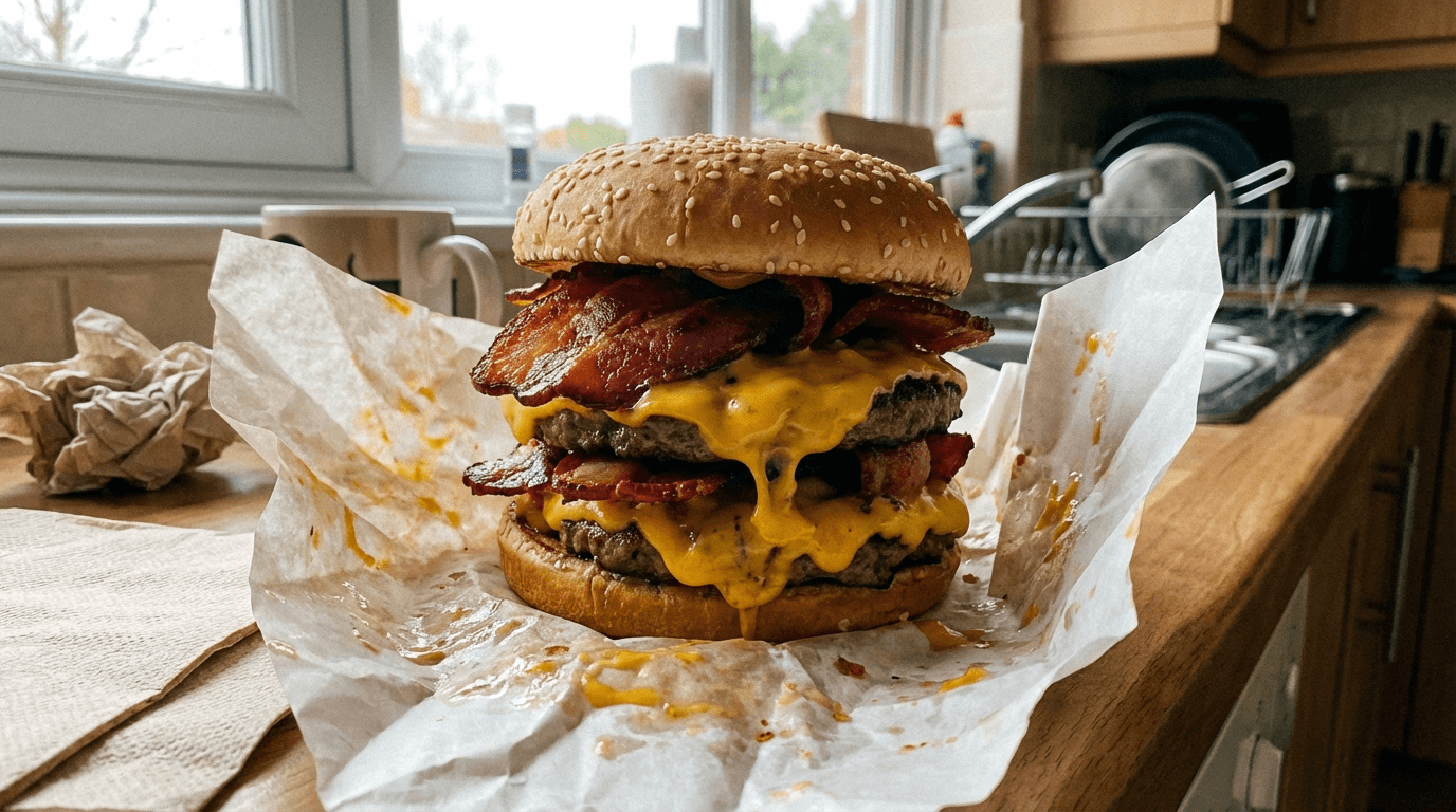 The Clogger Burger from The Simpsons
